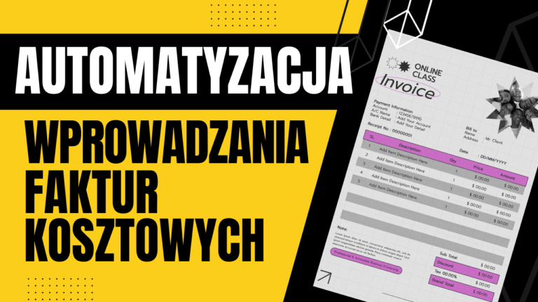 Automatyzacja wprowadzania tworzenia dodawania faktur kosztowych sprzedażowych ChatGPT Make.com Zapier Automatyzacja procesów biznesowych Automatyzacja procesów księgowych rozliczeń