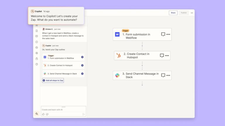 Zapier Copilot: Twórz Zapy jeszcze szybciej dzięki AI