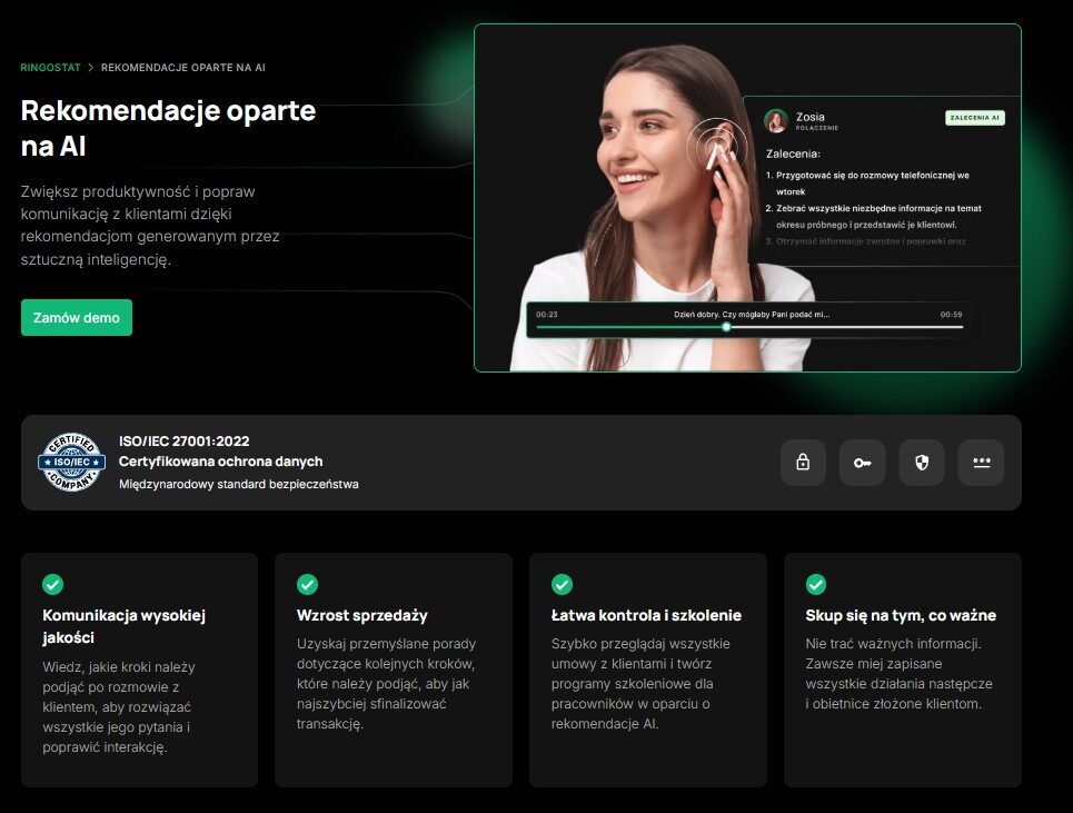 Ringostat - transkrypcja rozmów