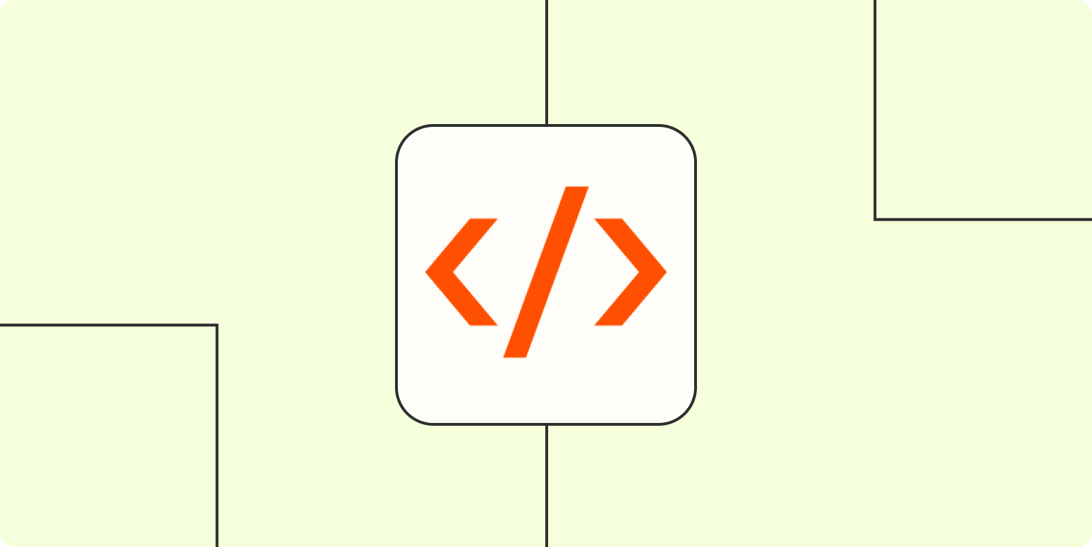 Code by Zapier: Dodaj niestandardowy kod do swoich przepływów pracy